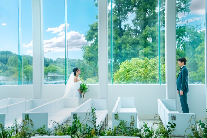 ゲストハウス,噴水,ライトアップ